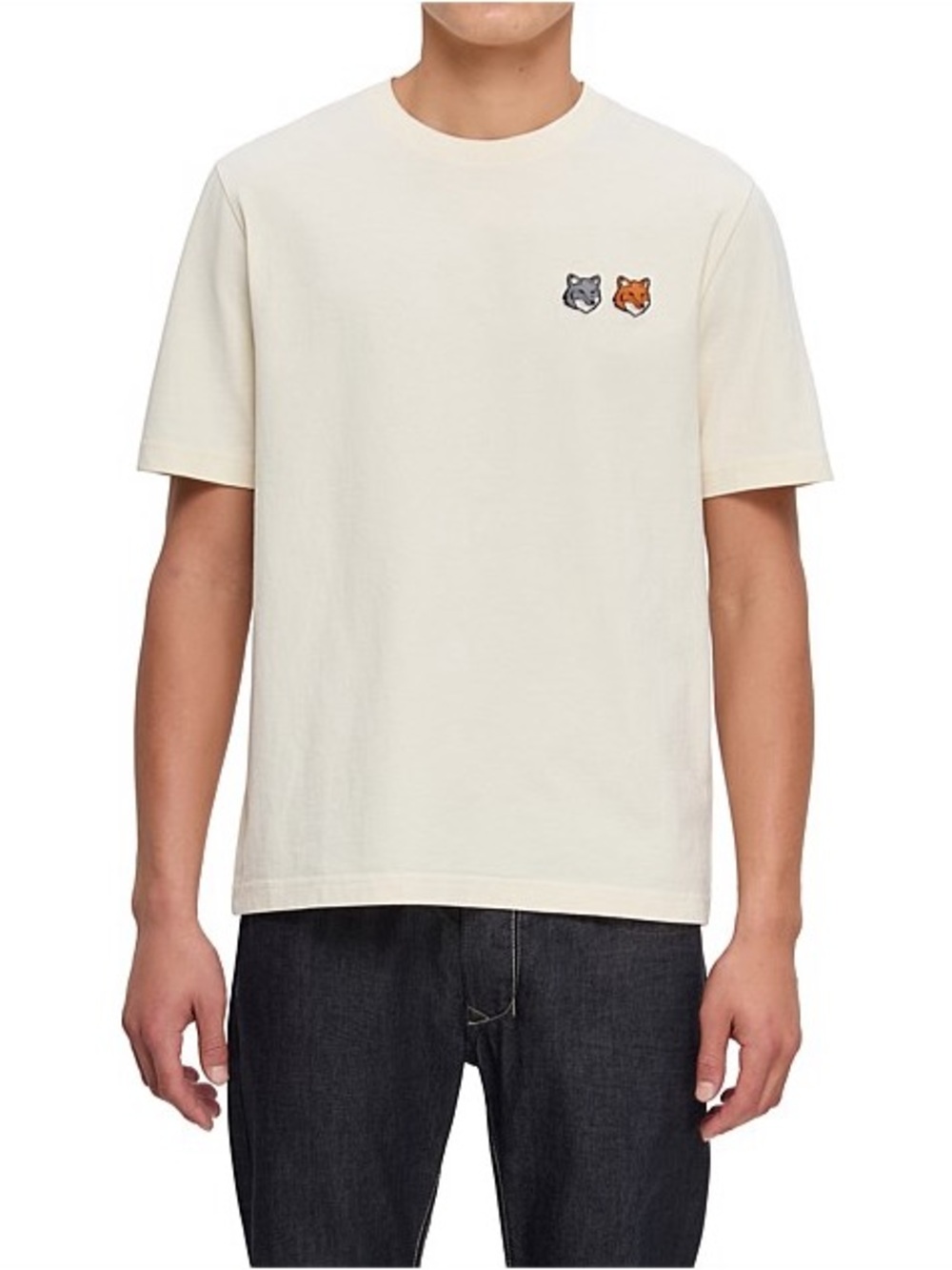 Maison kitsune double head fox comfort t shirt
